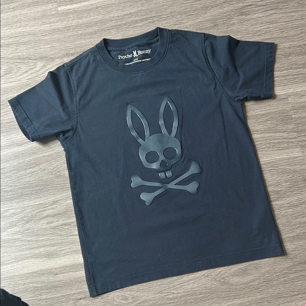 Psycho Bunny Kids Black Graphic T-Shirt